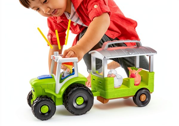 Fisher-Price Toy Tractor for Toddlers and Preschool Kids-2