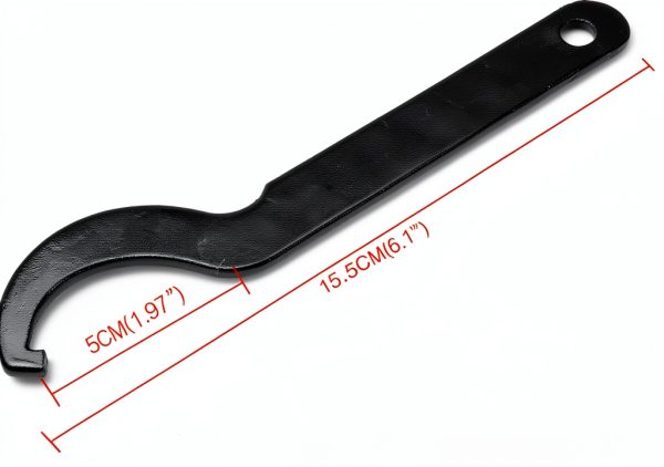 C Shaped Spanner Wrench H-YEEU Black Metal Tool-0