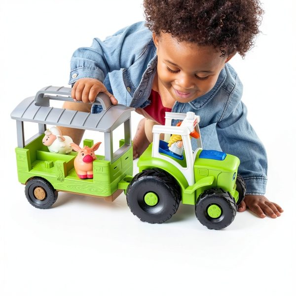 Fisher-Price Toy Tractor for Toddlers and Preschool Kids-1