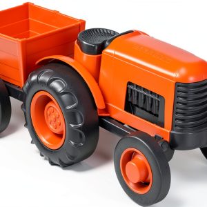 Green Toys 12‑inch Tractor Toy Plastic for Kids-0