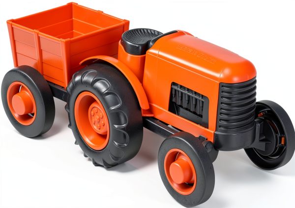 Green Toys 12‑inch Tractor Toy Plastic for Kids-0