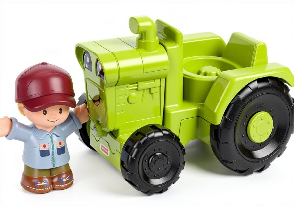 Fisher-Price Push Tractor Toy with Spin Engine-2