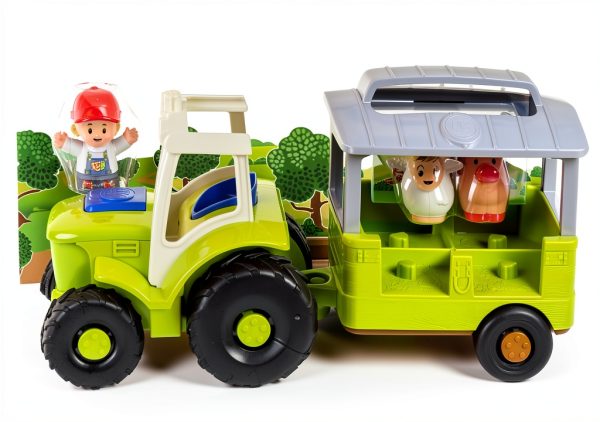 Fisher-Price Toy Tractor for Toddlers and Preschool Kids-5
