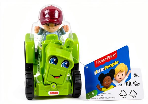 Fisher-Price Push Tractor Toy with Spin Engine-5