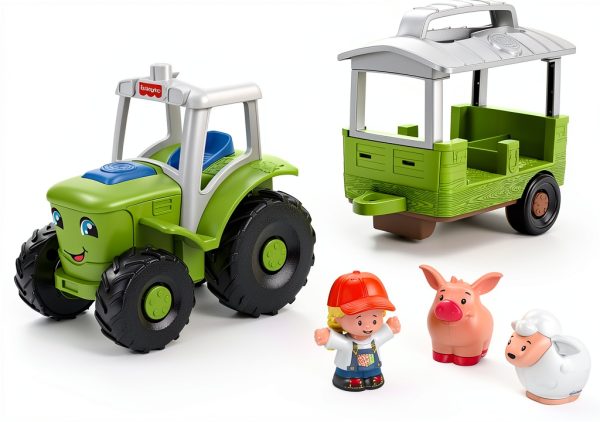 Fisher-Price Toy Tractor for Toddlers and Preschool Kids-4