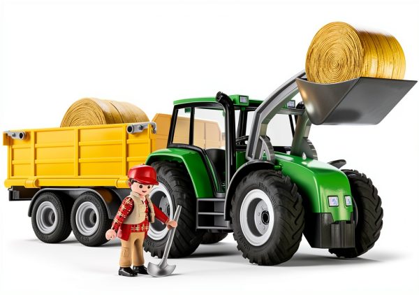 Playmobil Tractor Toy Figure for Kids 4-10 Years-0