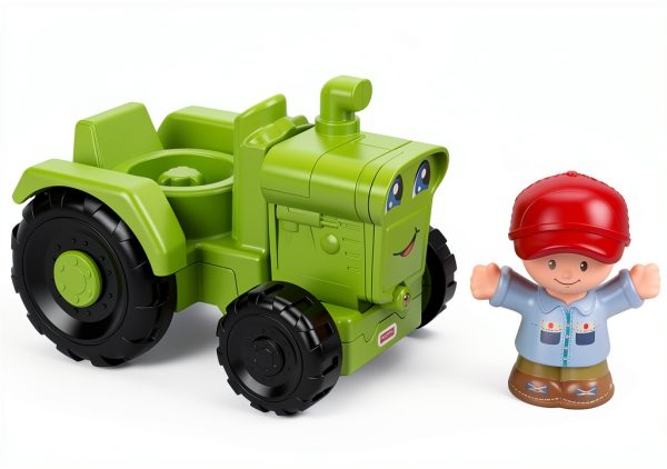 Fisher-Price Push Tractor Toy with Spin Engine-1