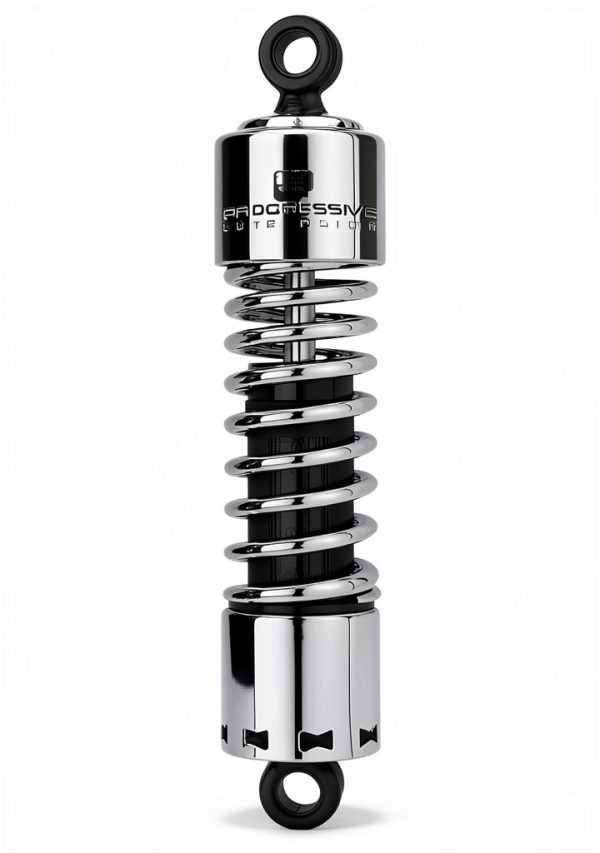 Progressive Suspension Rear Shock Chrome Steel-2