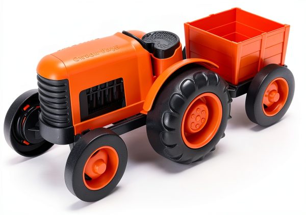 Green Toys Tractor Toy Figure for Kids 12+-1