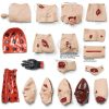 Trauma Manikin 43PCS Moulage Kit by PreAsion CPR Training Model-1