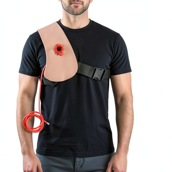 Chest Bullet Penetration Wound Model Kit MedEduQuest Wearable Trainer-0