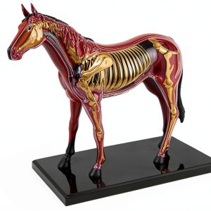 4D Horse Anatomy Model SORECI Skeleton Specimen 26-Part Detachable-0
