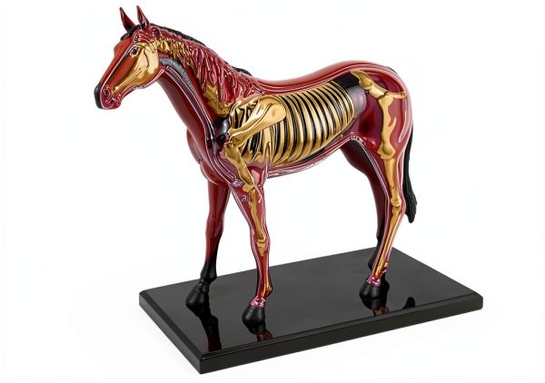 4D Horse Anatomy Model SORECI Skeleton Specimen 26-Part Detachable-0