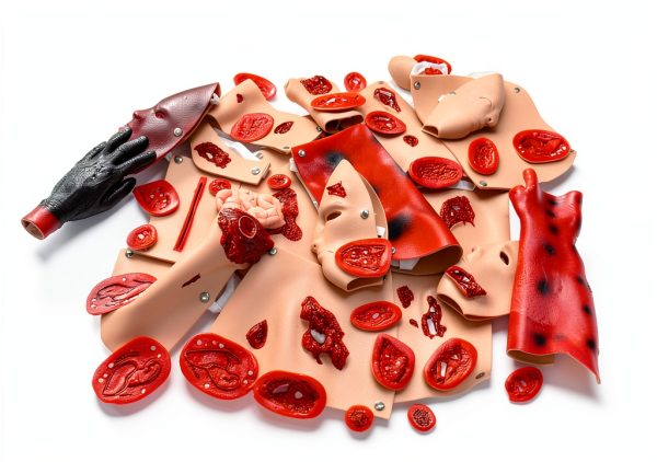 Trauma Manikin 43PCS Moulage Kit by PreAsion CPR Training Model-0