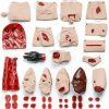 Trauma Manikin 43PCS Moulage Kit by PreAsion CPR Training Model-7
