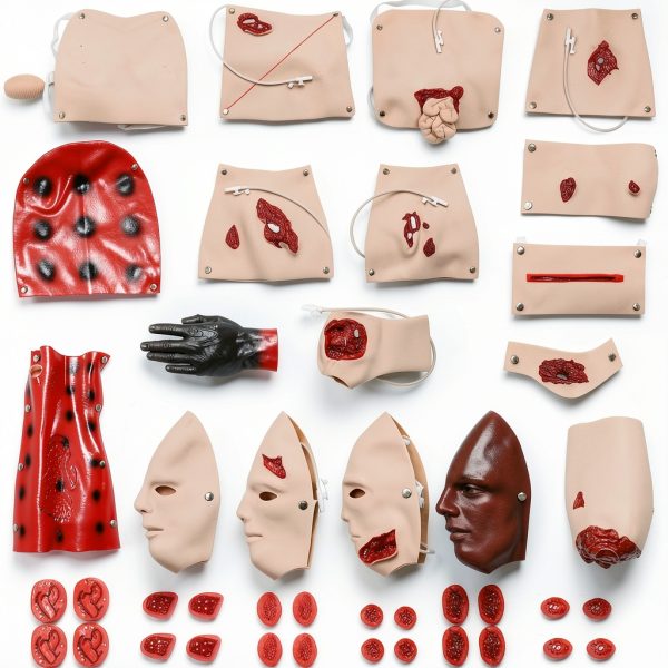 Trauma Manikin 43PCS Moulage Kit by PreAsion CPR Training Model-7